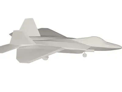 Military Plane concept Low-poly 3D model by vlad25