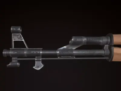 AKM - Model and Textures  Low-poly 3D model