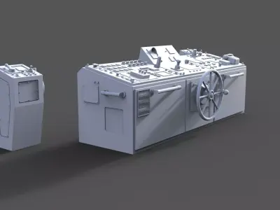 Control station 3D print model