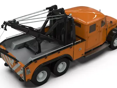 Tatra 141 Heavy Hauler with Holmes 850 Wrecker System 3D print model