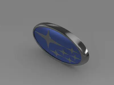 subaru logo 3D model by Sergey