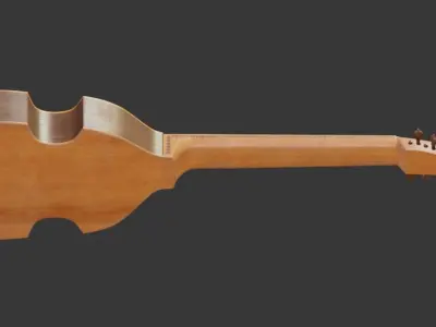 Spanish Vihuela - String Instrument Low-poly 3D model