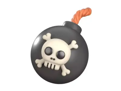 Bomb 3D Illustration 3D model