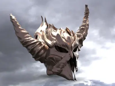 Viking Death Reaper Helmet 1 3D model