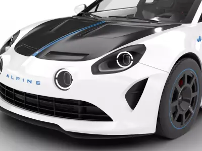 Alpine A110 R Le Mans Edition 2023 3d model 3D model