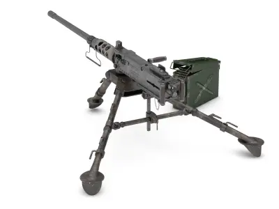 Browning Machine Gun Cal 50  M2  HB  3D model
