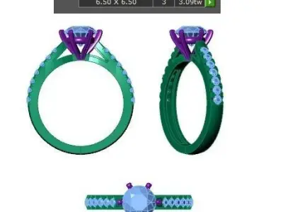 Solitaire Ring  3D print model