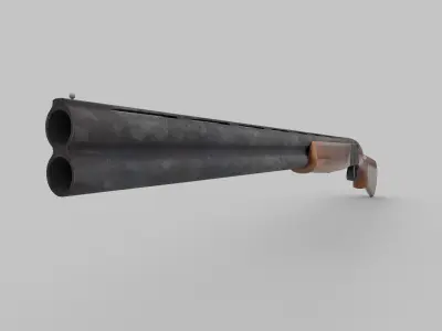 Karabiner Rifle RS686 Low-poly 3D model