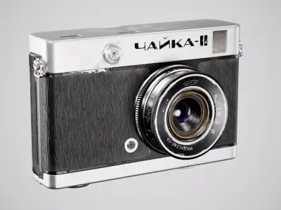 Old Soviet Camera Low-poly 3D model