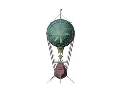 Airship packed lowpoly game  Low-poly 3D model