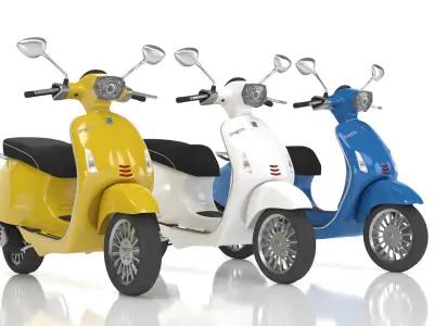 Vespa Sprint Package 3D model