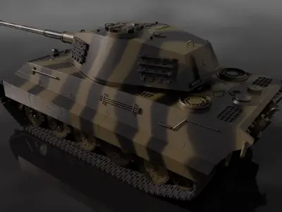 Tiger II 3D model