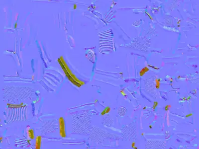 Brown Pistol 3D model shop