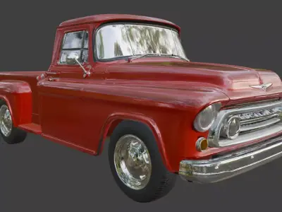 Vintage Rusty Pickup Truck 3D Model 3D model 29