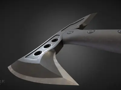 Military Tactical Tomahawk  Low-poly 3D model