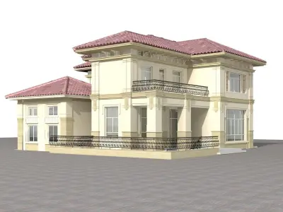 Villa house 3D model buy