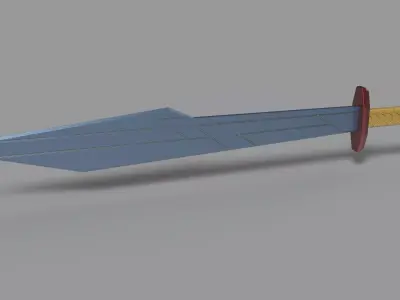 Thors second sword from Thor Ragnarok 3D model