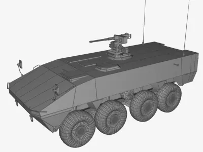 Patria AMV Free low-poly 3D model