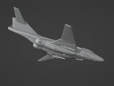 McDonnell Douglas F-101 Voodoo 3D print model