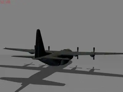 Air plane Lockhead C-130 Hercules 3D model