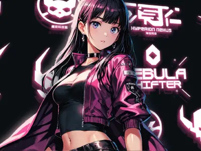 Cyberpunk logo 3D model