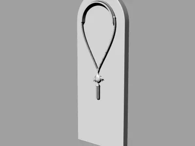 Necklace hanging on wall Free 3D model
