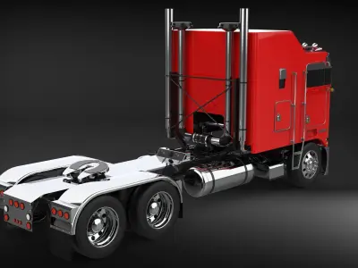 Kenworth K100 Sleeper Extended 3D model