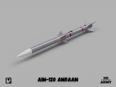 AIM-120 AMRAAM - 3D printing files for aeromodelling  3D print model
