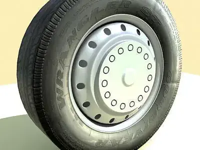 Detailed Classic Car Tire  3D model