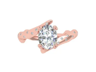 Engagement Ring 3D print model 59