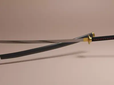 Katana samurai sword Free 3D model order