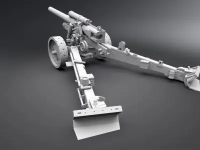 sFh 18 howitzer Scale model 3D print model