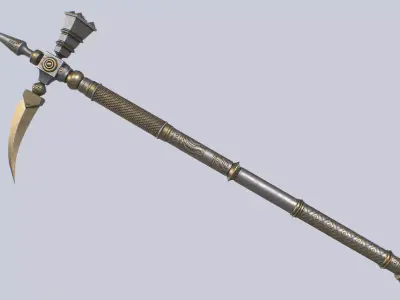 Crowbill Low-poly 3D model