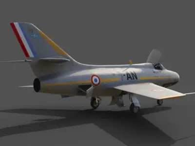 MYSTERE IV  N 117  Provence Nancy Free 3D model