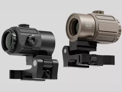 EOTech G43 Magnifier Low-poly 3D model