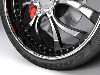 Wheel and Ring 3D model