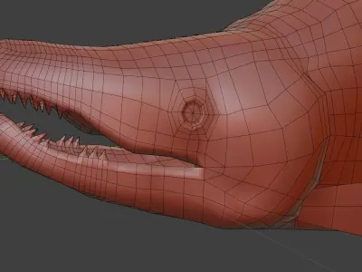 Salmon low poly fish 3D model