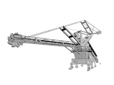 stacker reclaimer 3D model