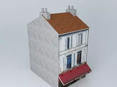 Store Place Nationale Bordelaise Ribérac Free 3D model