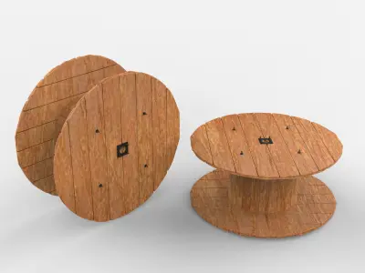Big Wood Coil 3D model