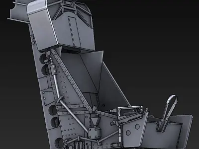 SEAT MARTIN BAKER MK7 F104 Starfighter STL FILES ONLY 3D print model
