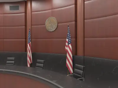  USA Courtroom Interior 