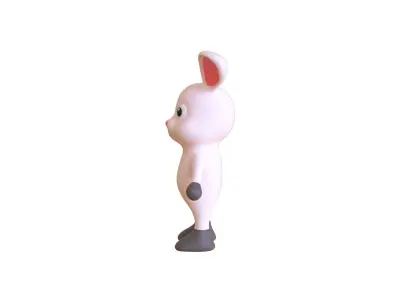 High-Quality 3D Cute Rabbit for Games  Low-poly 3D model