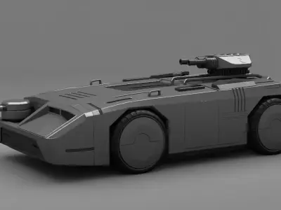 military  truck  3D model