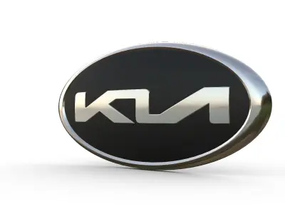 kia logo 3D model by 3dlogoman