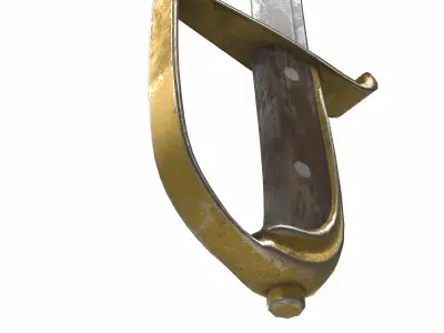 sword sabre 03  3D model