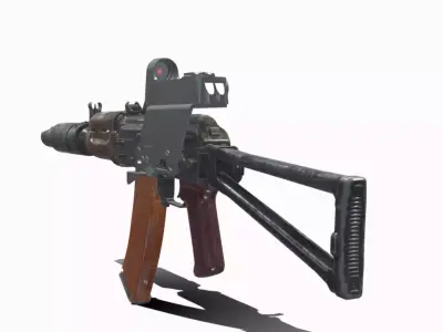 AKS 74 UN RECON Low-poly 3D model