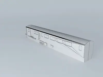 Abandaned Train Carrage 3D model