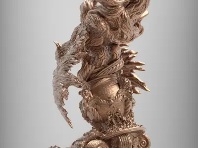 Cat God 3D print model