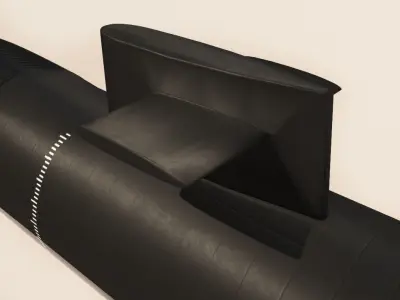Submarine Low-poly 3D model from CGTrader